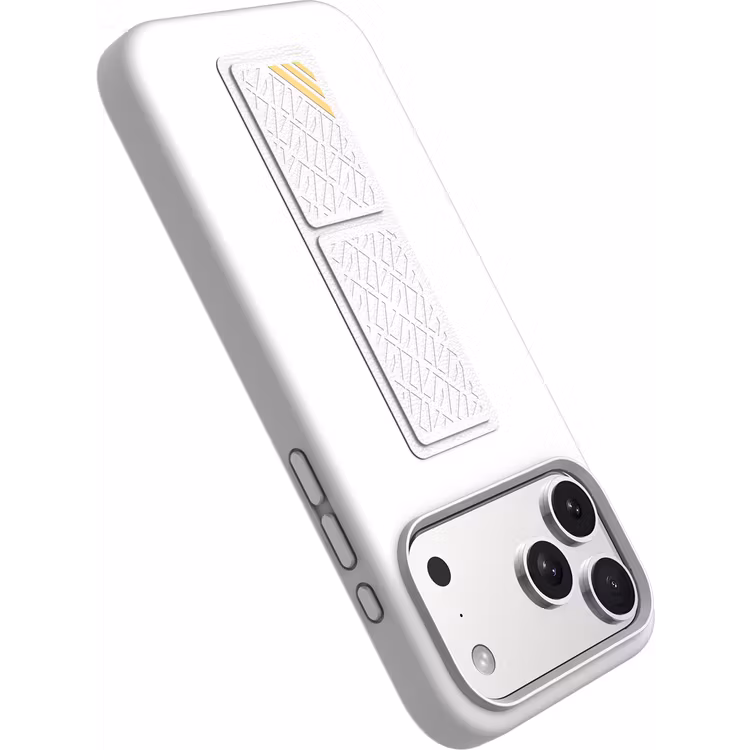 LEVELO IPHONE 17 PRO MORPHIX SILICONE CASE WOTH LEATHER GRIP SILVER LVLMRPS17PSL thumbnail 10