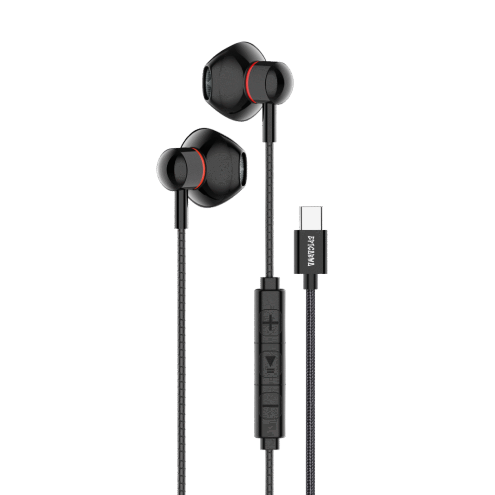EPICARMA SONICCORE HI-FI USB-C WIRED EARPHONE BLACK EA-SC120-BK