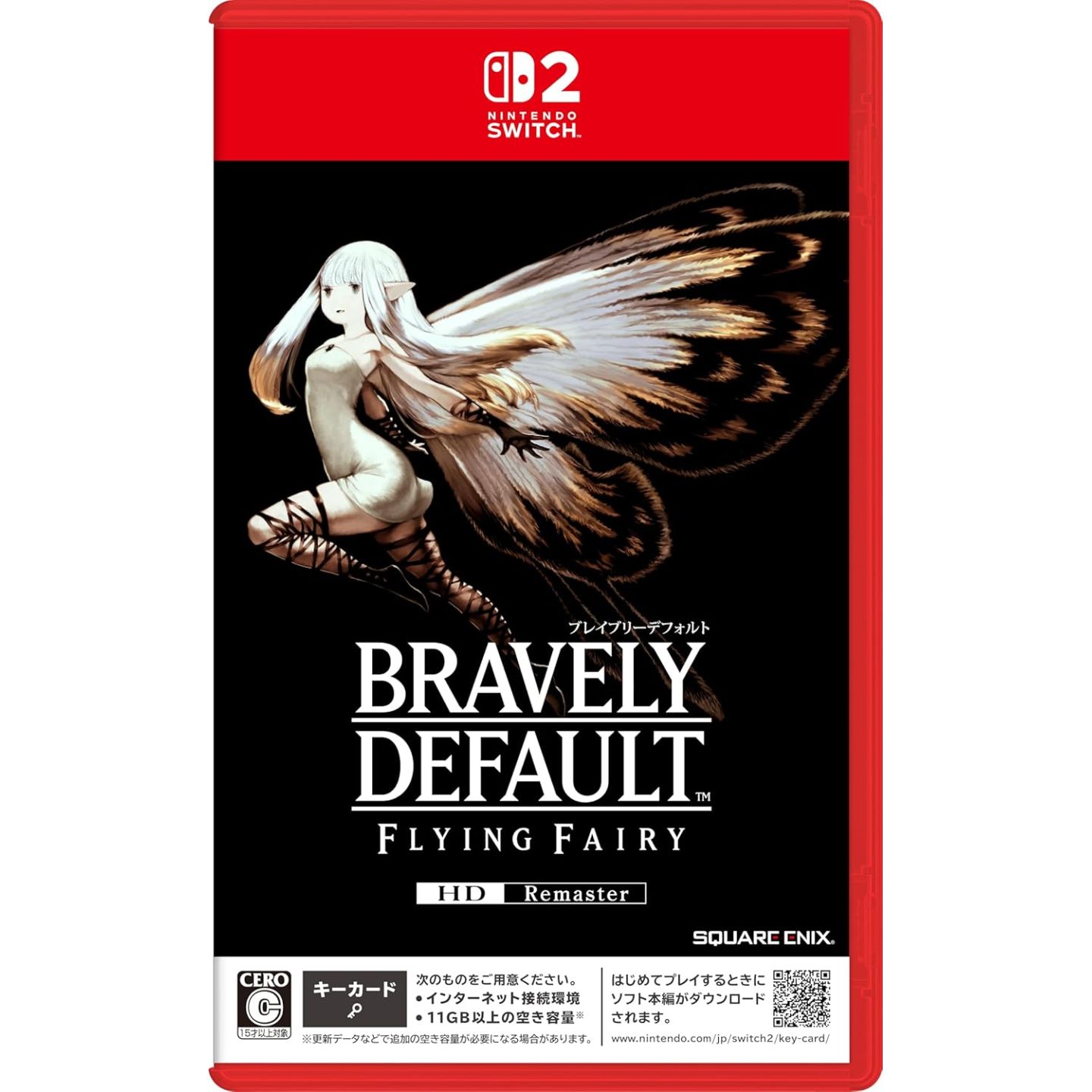 NINTENDO SWITCH 2 BRAVELY DEFAULT FLYING FAIRY HD REMAS GAME CD