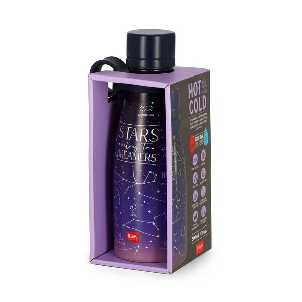LEGAMI HOT AND COLD VACCUM BOTTLES STARSBELONG TO DREAMERS 300ML PURPLE