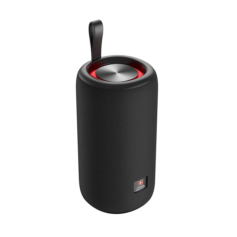 SWISS MILITARY 200W PMPO HIGH DEFINITION PORTABLE WIRELESS SPEAKER BLACK SM-SPKR-200W-18H-BLK