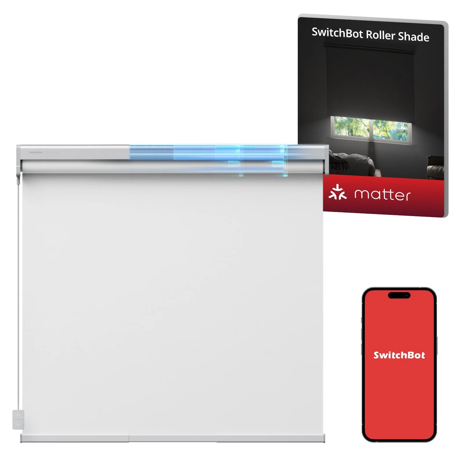 SWITCHBOT ADJUSTABLE SMART ROLLER SHADES SIZE-XL W5000000 thumbnail 9