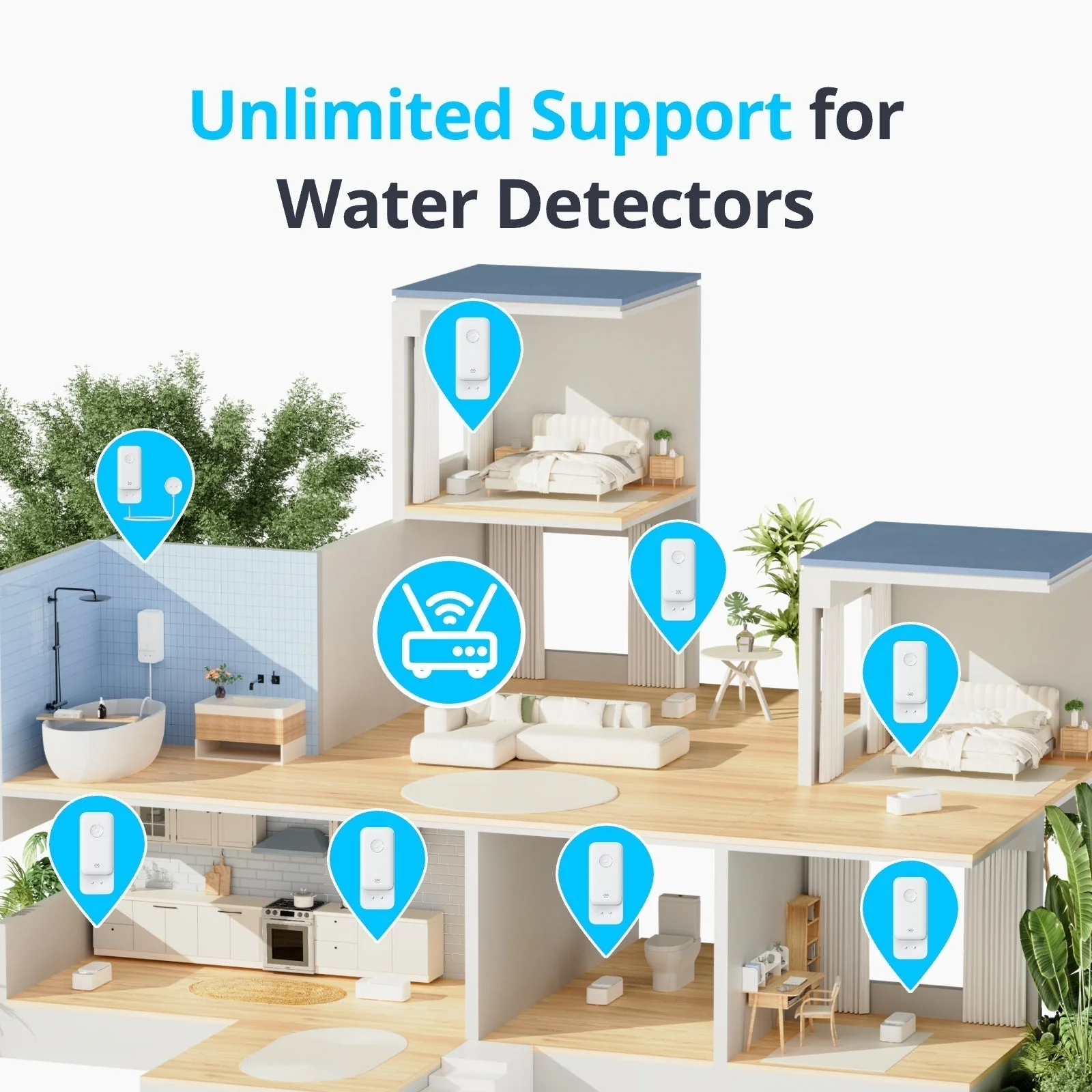SWITCHBOT WATER LEAK DETECTOR WITH SENSOR CABLE WHITE W4402010 thumbnail 11