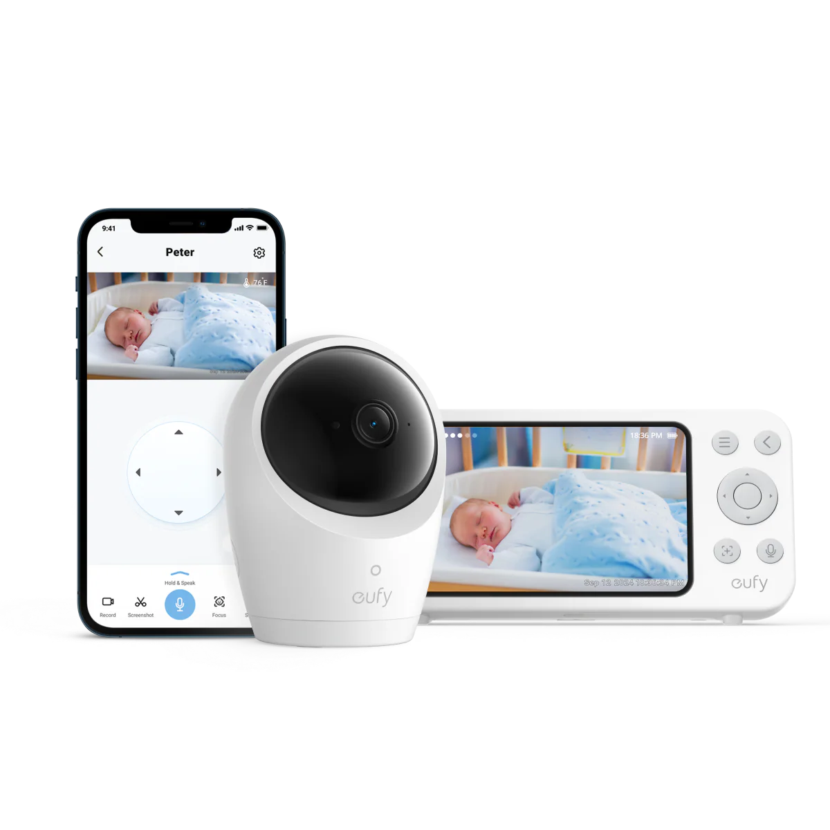 EUFY CAM E20 BABY MONITOR WHITE E8352221