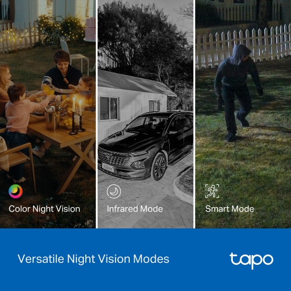 TPLINK TAPO INDOOR /OUTDOOR DUAL LENS PAN TILT SECURITY CAMERA TAPO C246D thumbnail 8