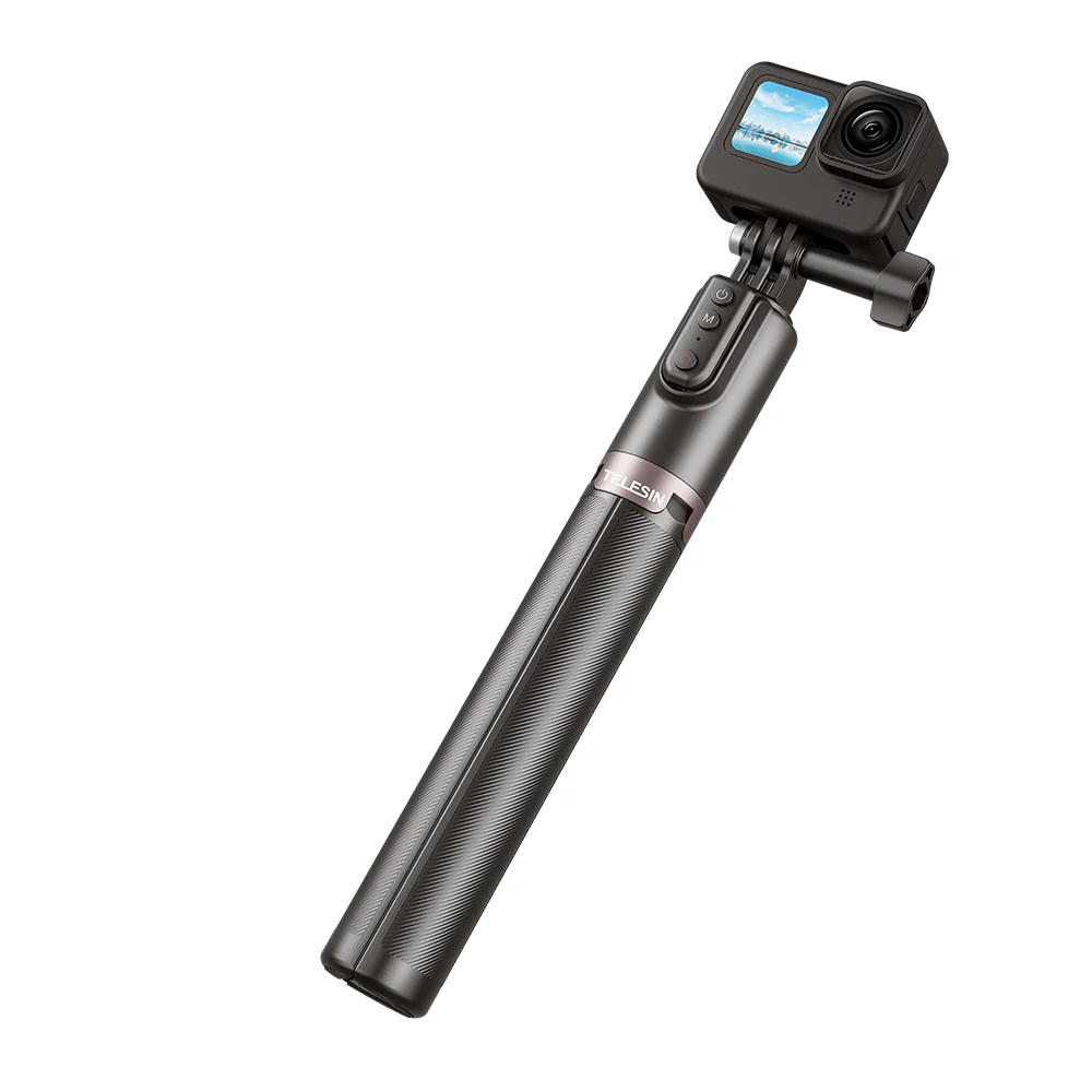 TELESIN 1.3M SELFIE STICK TRIPOD WITH REMOTE CONTROL TE-RCSS-003 thumbnail 4