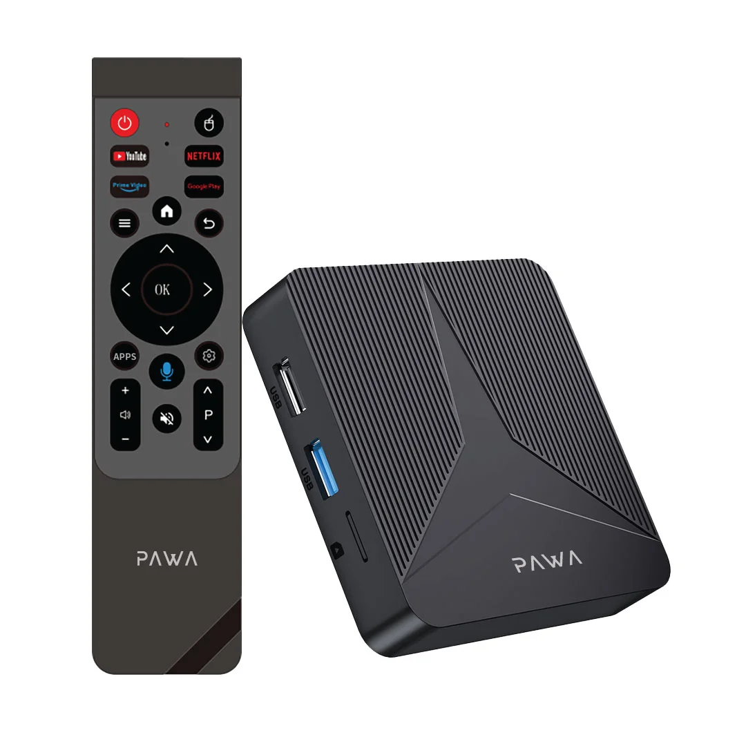 PAWA ANDROID TV BOX 4K ULTRA HD BLACK PW-ATVBX44-BK