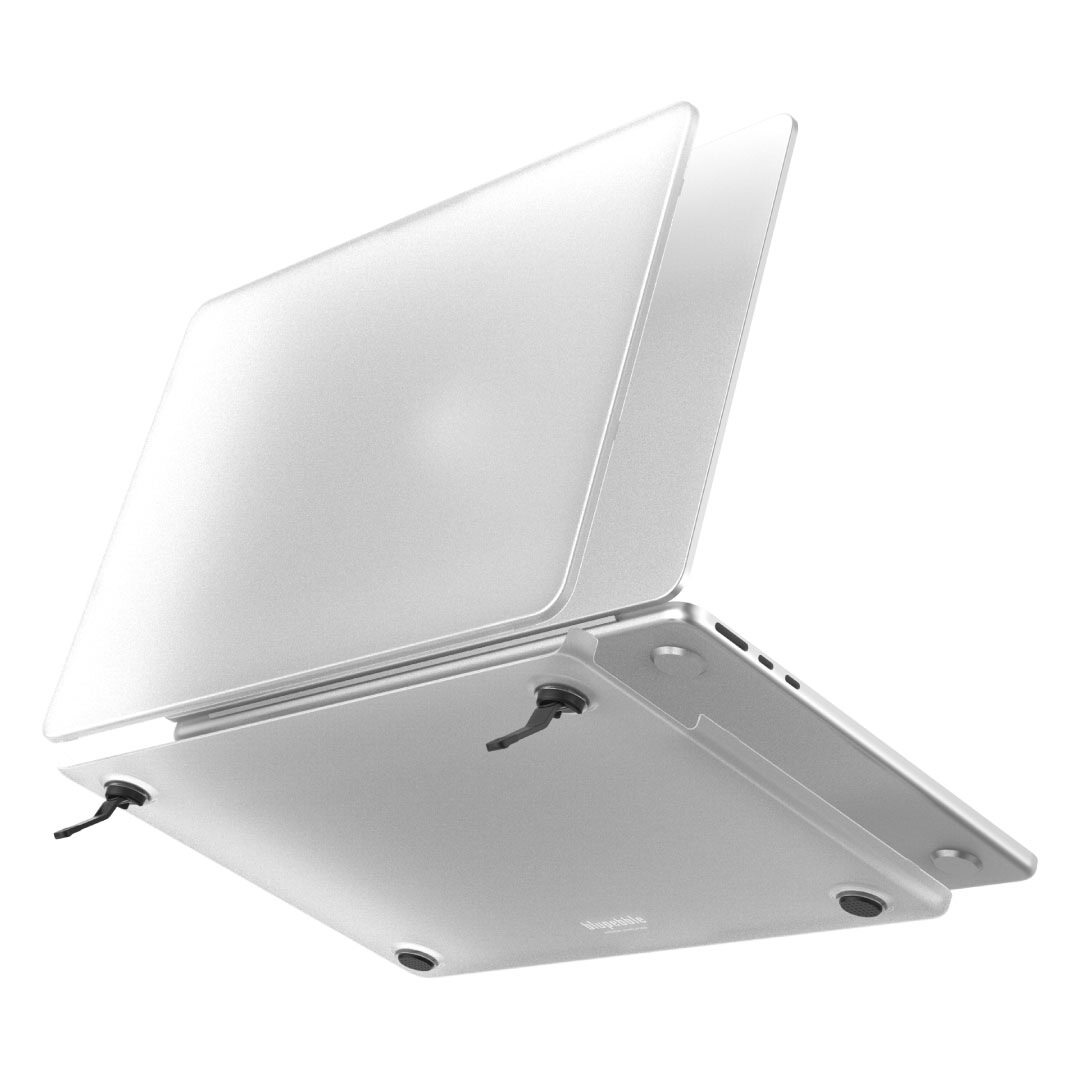BLUPEBBLE MACBOOK AIR 13.6 INCH ARMOREDGE ULTRA-SLIM HARD CASE MATTE CLEAR BP-ARM13AIR-MC