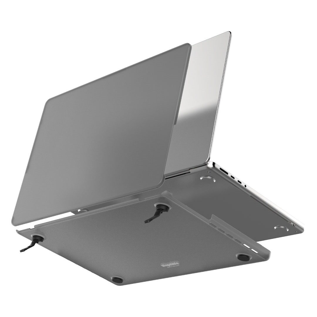 BLUPEBBLE MACBOOK PRO 14 INCH ARMOREDGE ULTRA-SLIM HARD CASE MATTE BLACK BP-ARM14PRO-MB