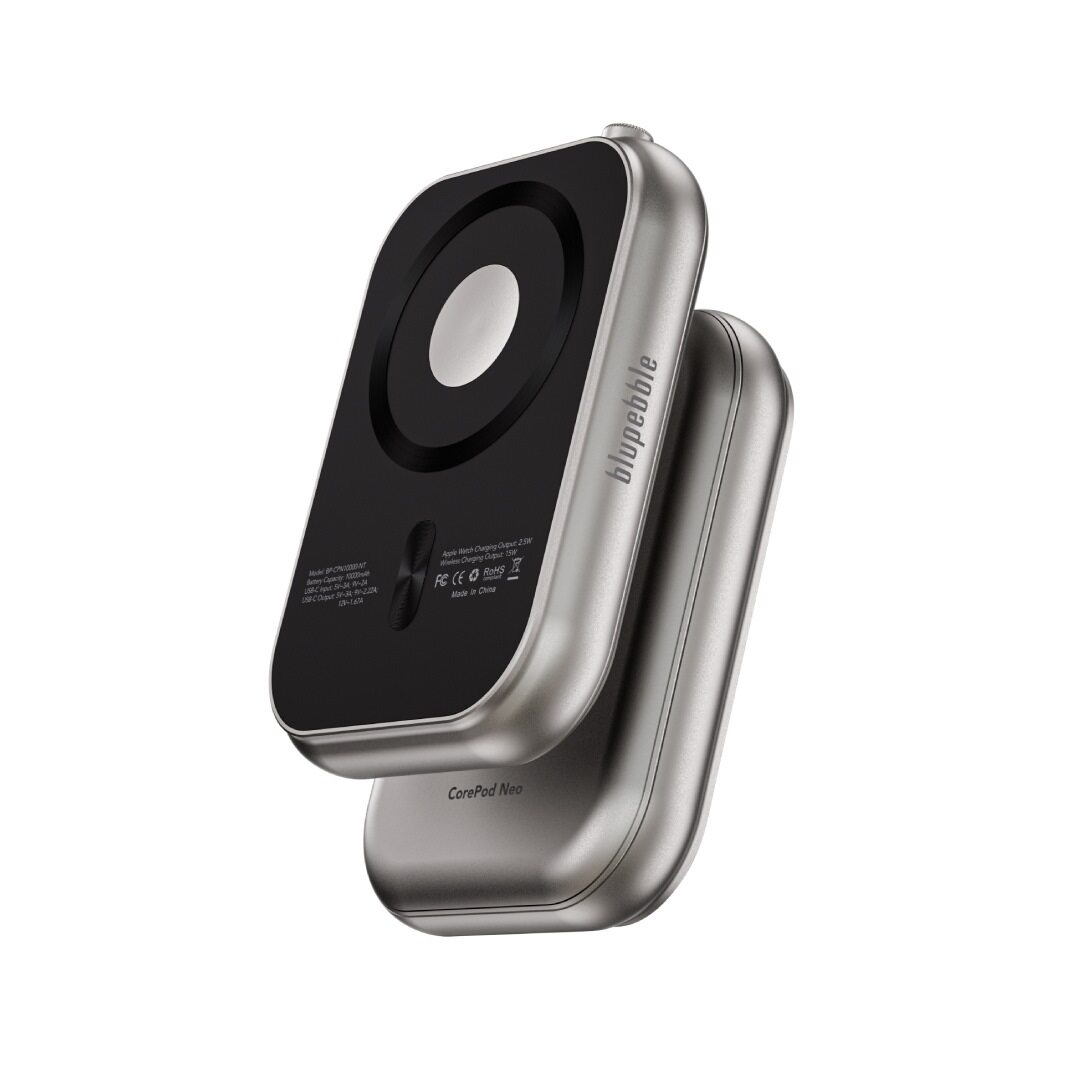 BLUPEBBLE COREPOD NEO 10000MAH MAGSAFE POWER BANK NATURAL TITANIUM BP-CPN10000-NT