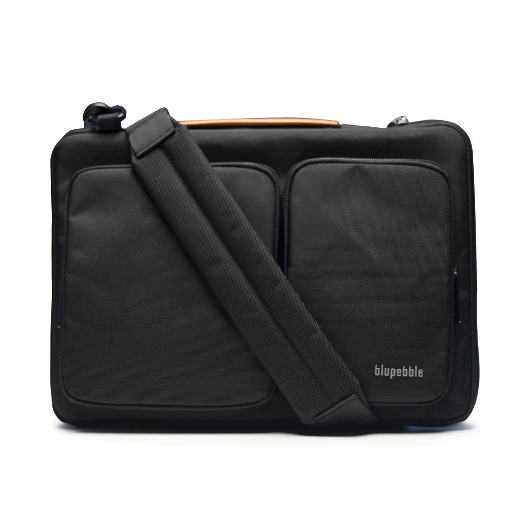 BLUPEBBLE URBAN 14 INCH LAPTOP BAG BLACK BP-URBAN14-BK