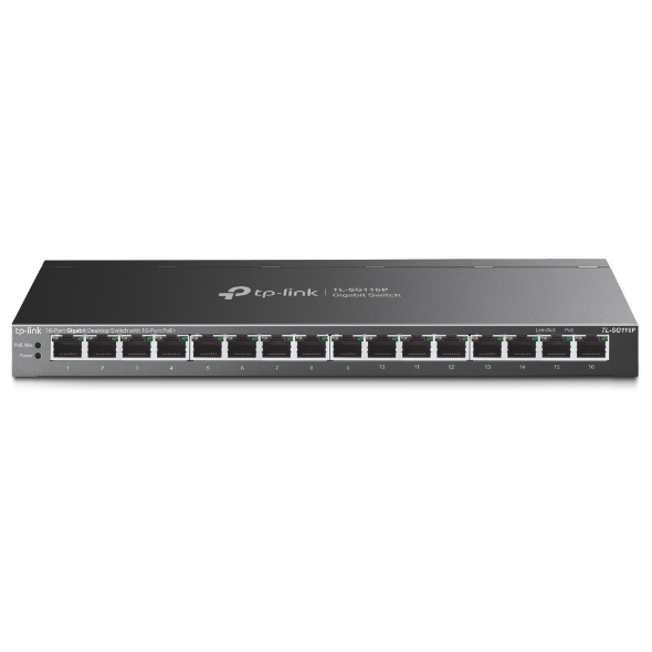 TP-LINK 16 PORT GIGABIT DESKTOP POE+ SWITCH TL-SG116P