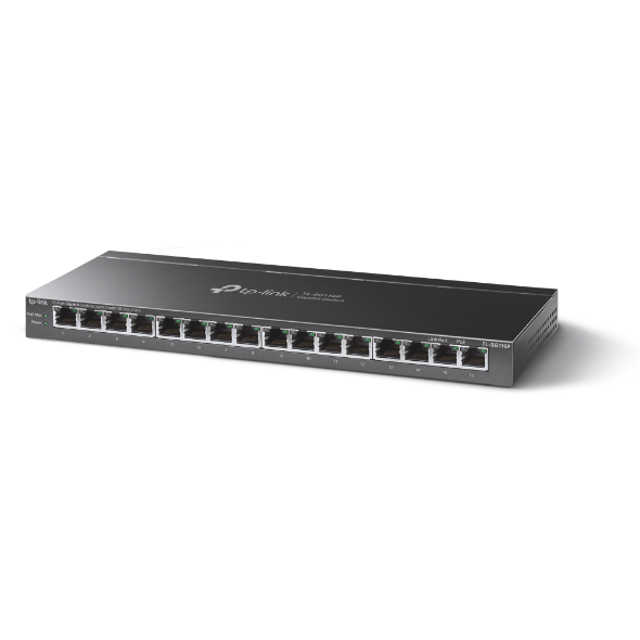 TP-LINK 16 PORT GIGABIT DESKTOP POE+ SWITCH TL-SG116P thumbnail 2