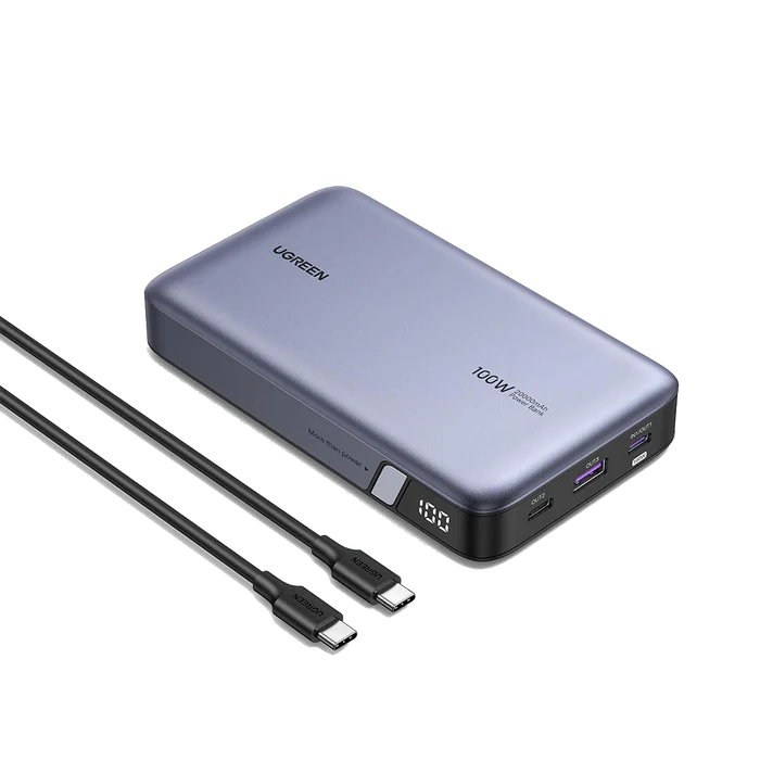 UGREEN 20000MAH POWER BANK TWO-WAY FAST CHARGING POWER BANK 100W GREY PB720/25188
