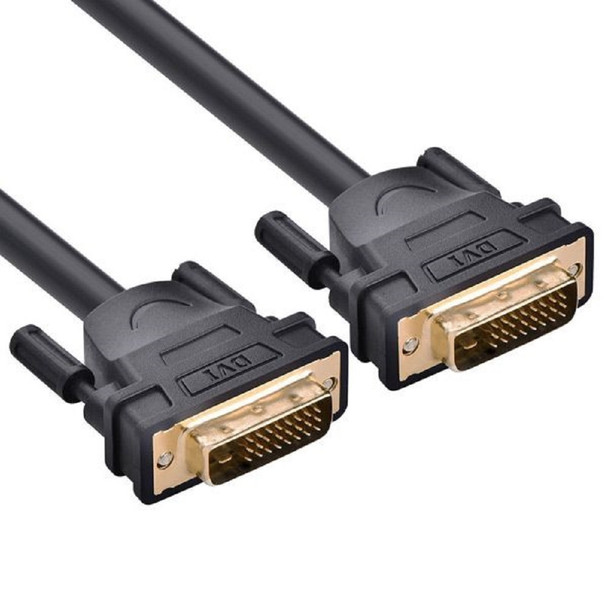 UGREEN DVI (24+1) MALE TO MALE CABLE GOLD PLATED 2M BLACK 11604