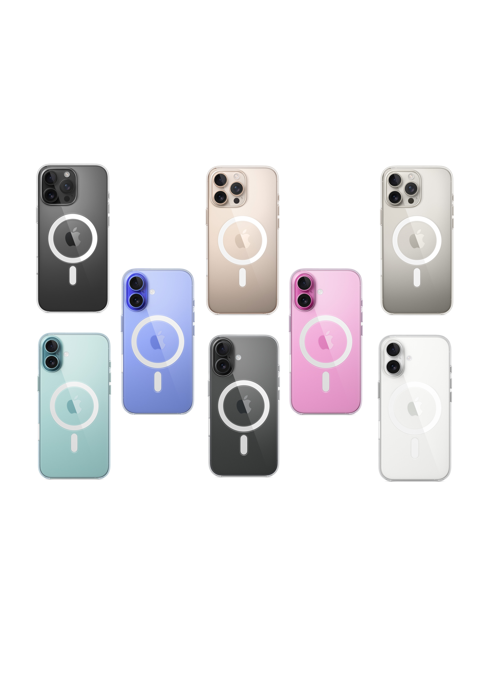 Apple iPhone 16 Series Clear Case with MagSafe - Sleek, Transparent Protection