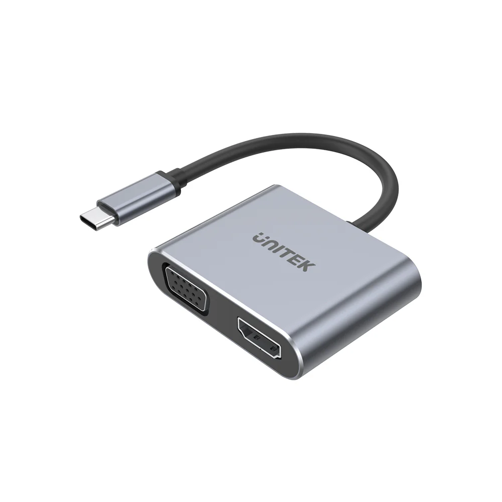UNITEK USB C TO HDMI VGA ADAPTER V1126A