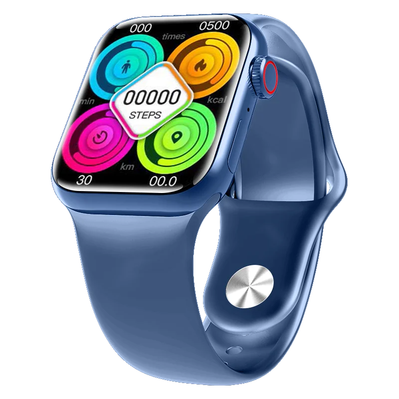 PAWA OPULENT SERIES SMART WATCH 45MM BLUE ALUMNIUM CASE WITH BLACK LOOP PW-08S-BL