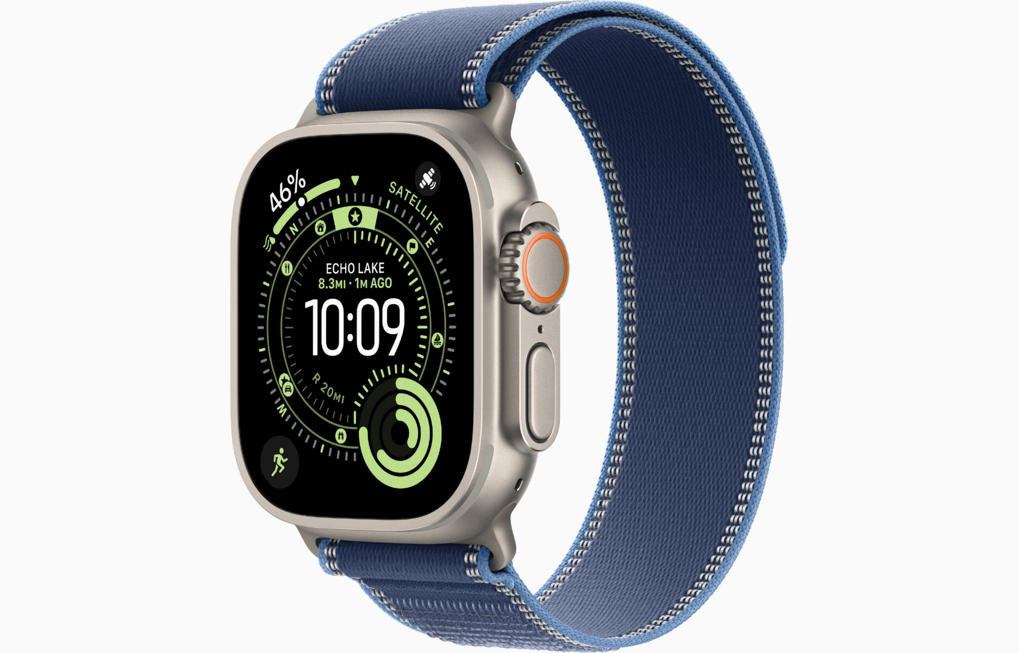 APPLE WATCH ULTRA 3 49MM GPS + CELLULAR NATURAL TITANIUM CASE WITH BLUE TRIAL LOOP BAND M/L MEWU4
