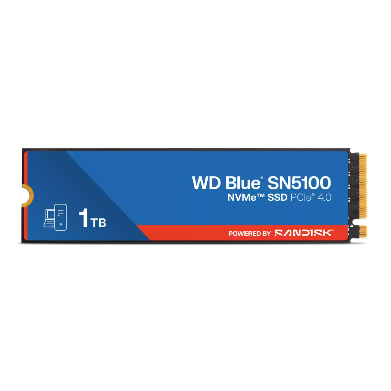 WD BLUE INTERNAL SSD 1TB SN5100 M.2 NVME 2280 PCIE 4.0 7100MB/S WDS100T5B0E