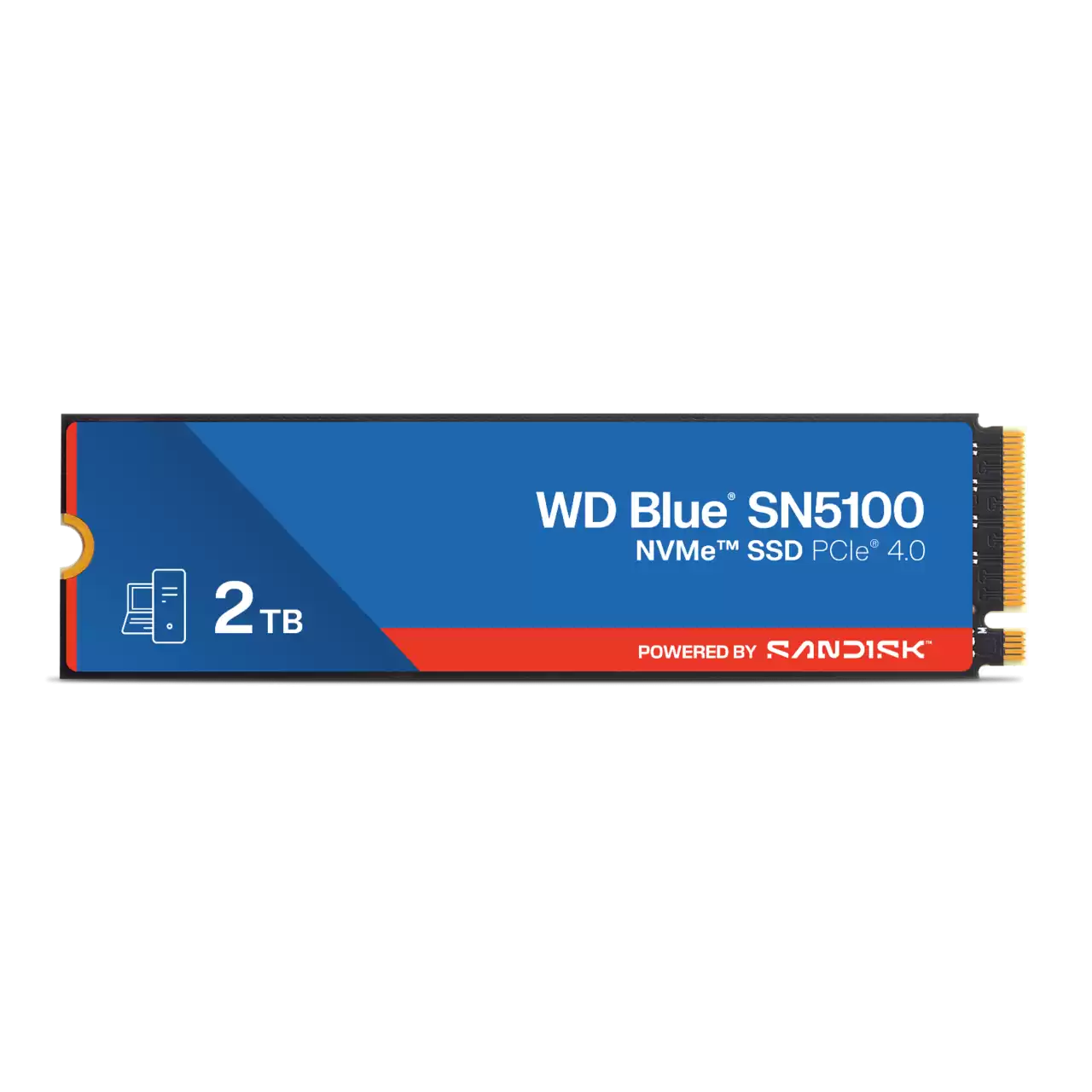 WD INTERNAL SSD 2TB SN5100 M.2 NVME 2280 PCIE 4.0 7100MB/S BLUE WDS200T5B0E