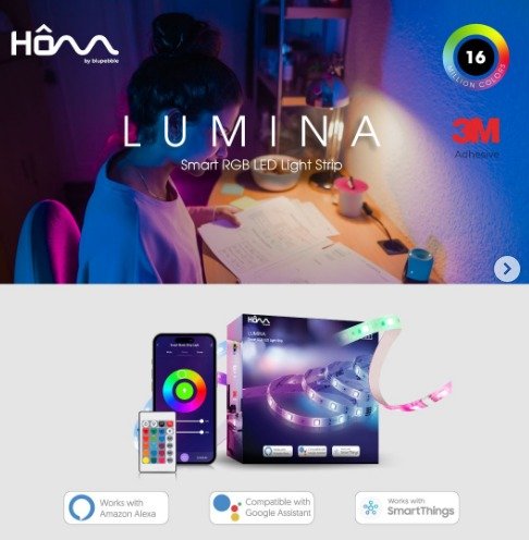 BLUPEBBLE HOM SMART LED STRIP 5M HM-LUMINA01RGB05