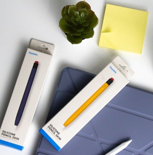 BLUPEBBLE SILICONE CASE DARKBLUE FOR APPLE GEN 2 PENCIL BP-SPSKING2-MB
