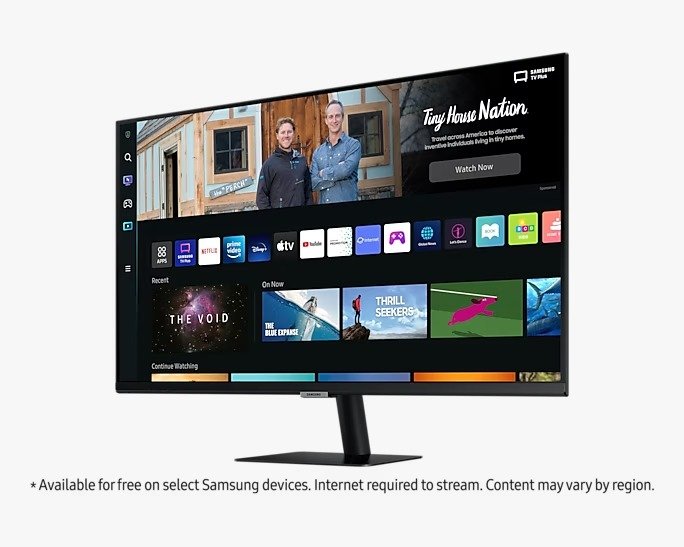 SAMSUNG 27" M5 FLAT MONITOR FULL HD WITH SMART TV EXPERIENCE LS27BM500EMXUE