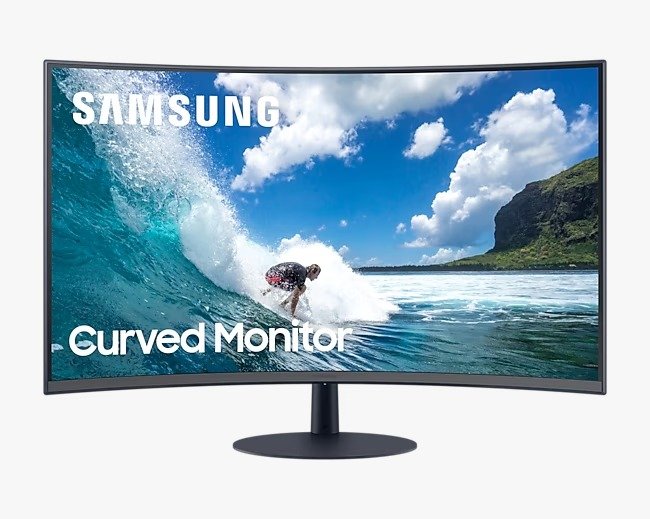 SAMSUNG 27" 1000R BEZEL-LESS CURVED MONITOR WITH SPEAKER LC27T550FDMXUE