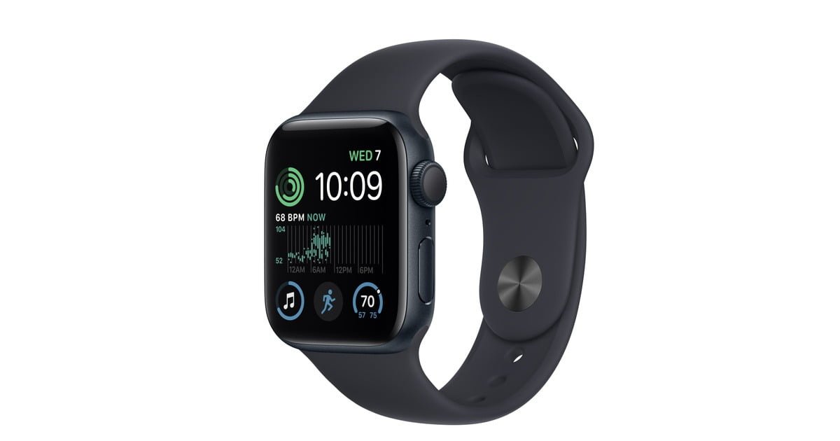 APPLE WATCH SE 40MM GPS 2ND GENERATION MIDNIGHT ALUMINIUM CASE WITH MIDNIGHT SPORT BAND MNT73