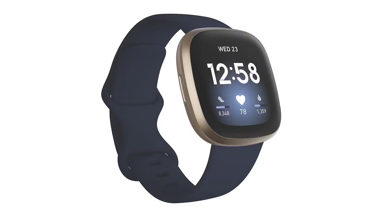 FITBIT VERSA 3 MIDNIGHT/SOFT GOLD ALUMINUM FB511GLNV