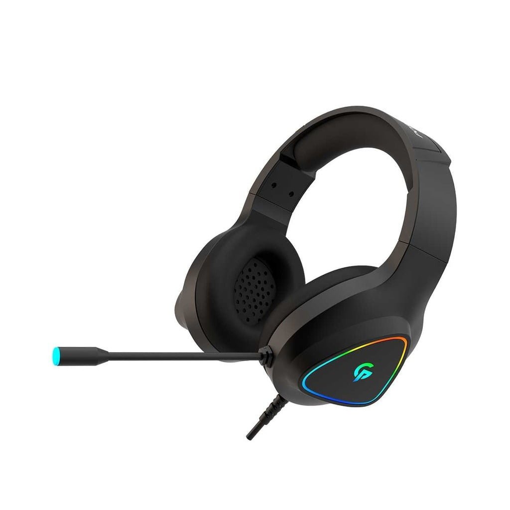 PORODO RGB GAMING HEADPHONE HD SOUND BLACK PDX414-BK