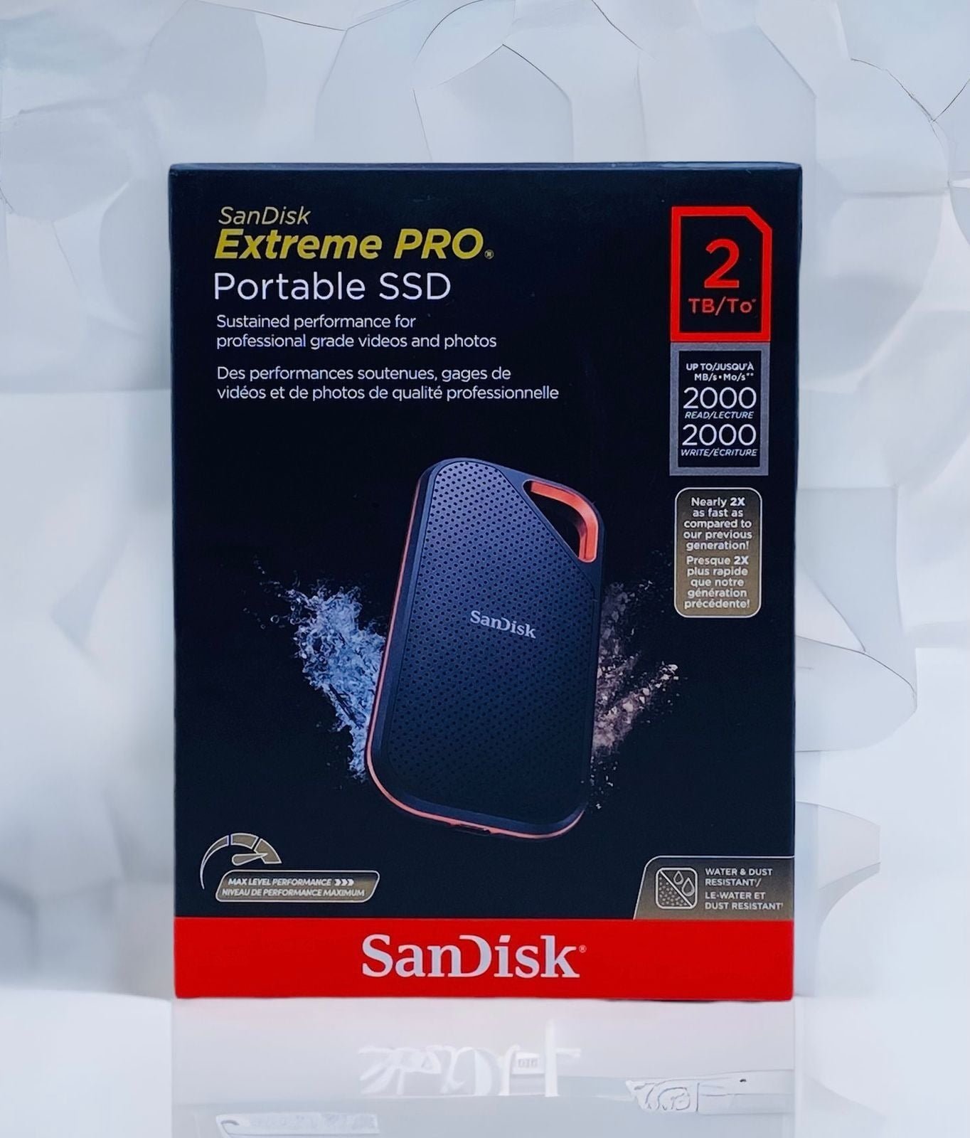 SANDISK EXTREME PRO PORTABLE SSD 2TB SDSSDE81-2T00-G25