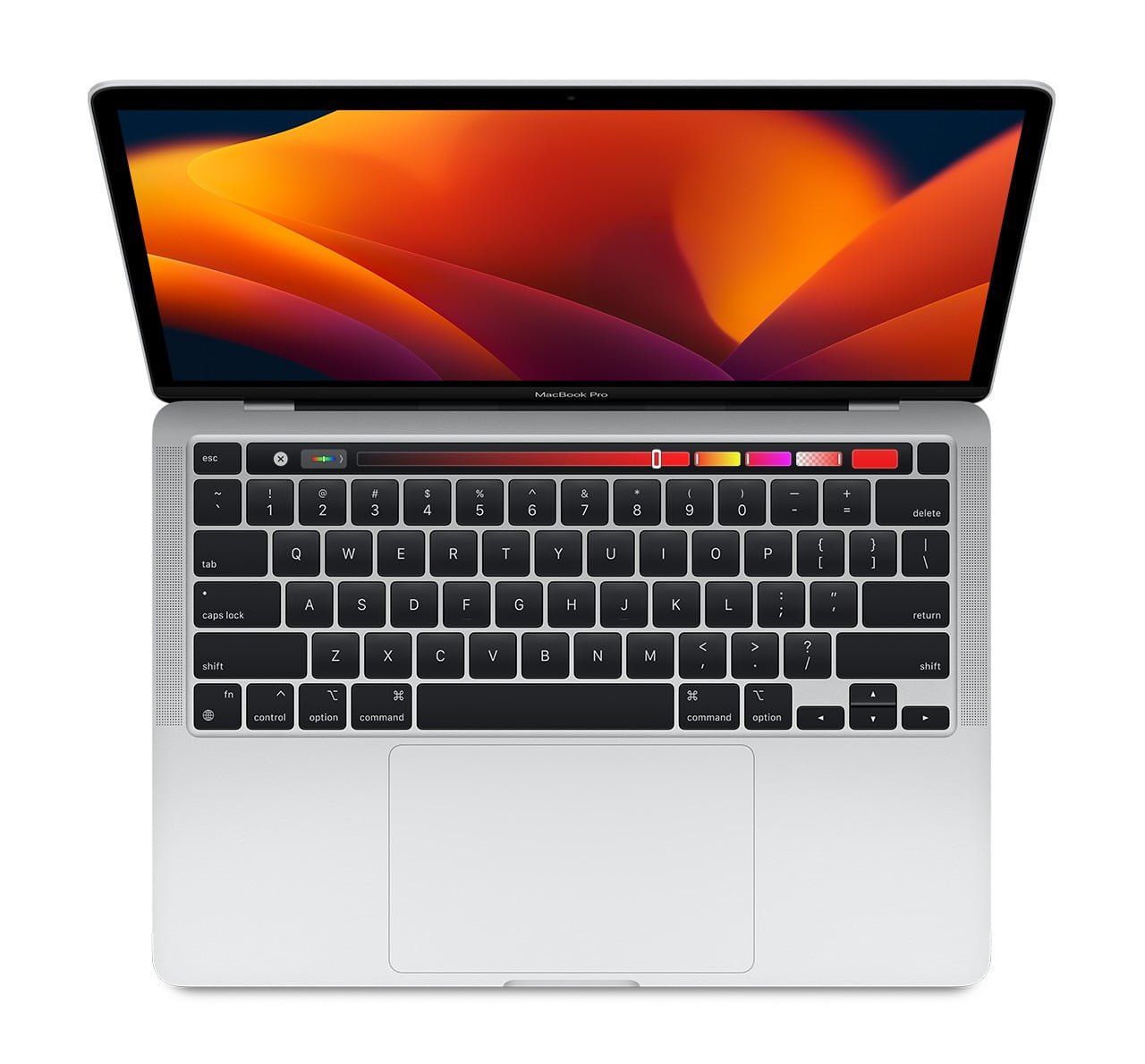 APPLE MACBOOK PRO 13 INCH M2 CHIP 10 CORE GPU 8 CORE CPU 8GB 512GB SILVER ARABIC MNEQ3