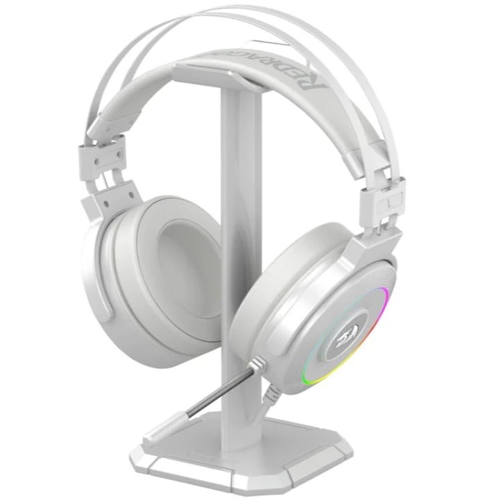 REDRAGON LAMIA 2 WHITE USB RGB GAMING HEADSET W/STAND H320W-RGB