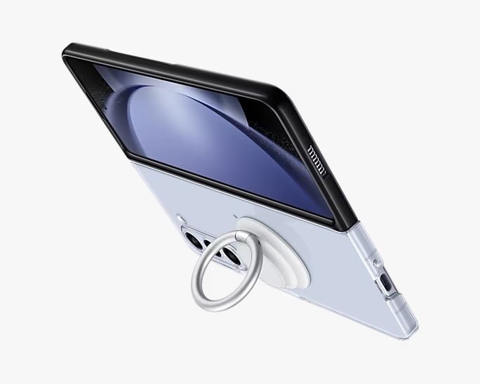 SAMSUNG GALAXY Z FOLD 5 STANDING CASE WITH STRAP TRANSPARENT EF-XF946CTEGWW