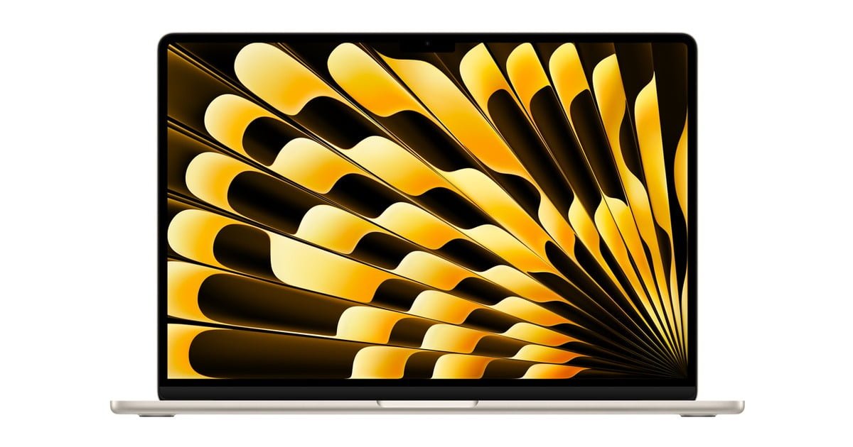 APPLE MACBOOK AIR 15 INCH M2 CHIP 8C CPU 10 C GPU 8GB 256GB STARLIGHT ENGLISH MQKU3