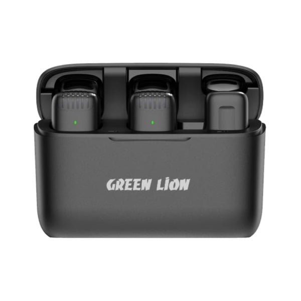 GREEN LION 2 IN 1 WIRELESS MICROPHONE TYPE-C CONNECTOR BLACK GN2WMICTYCBK