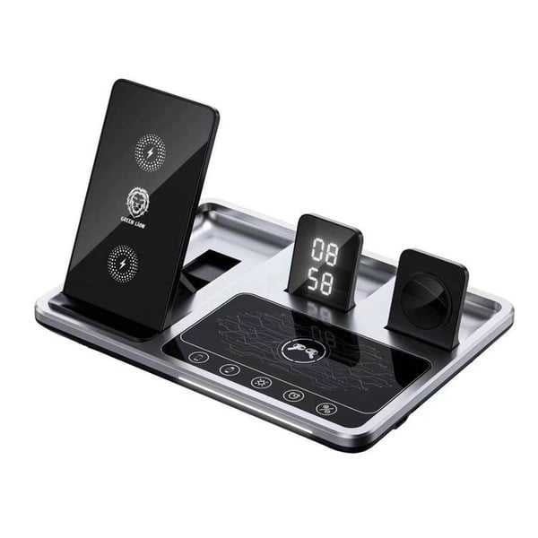 GREEN LION 4 IN 1 WIRELESS CHARGING STATION 15W GRAY GN4IN1WCSGY