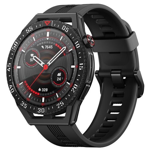 HUAWEI WATCH GT 3 SE BLACK DURABLE POLYMER FIBER WATCH CASE WITH BLACK TPU STRAP RUNEB29