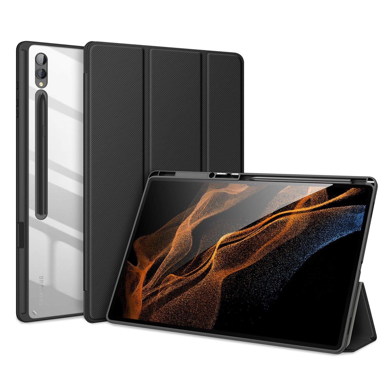 DUXDUCIS SAMSUNG GALAXY TABS9 ULTRA TOBY CASE BLACK TOBY-0173