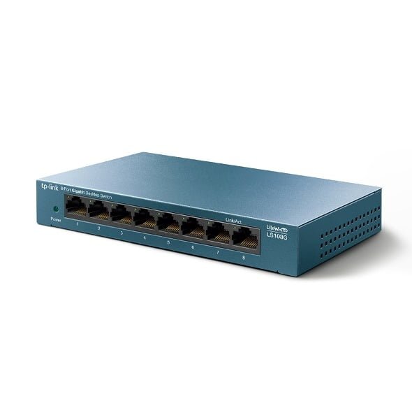 TP-LINK LITEWAVE 8-PORT GIGABIT DESKTOP SWITCH TL-LS108G