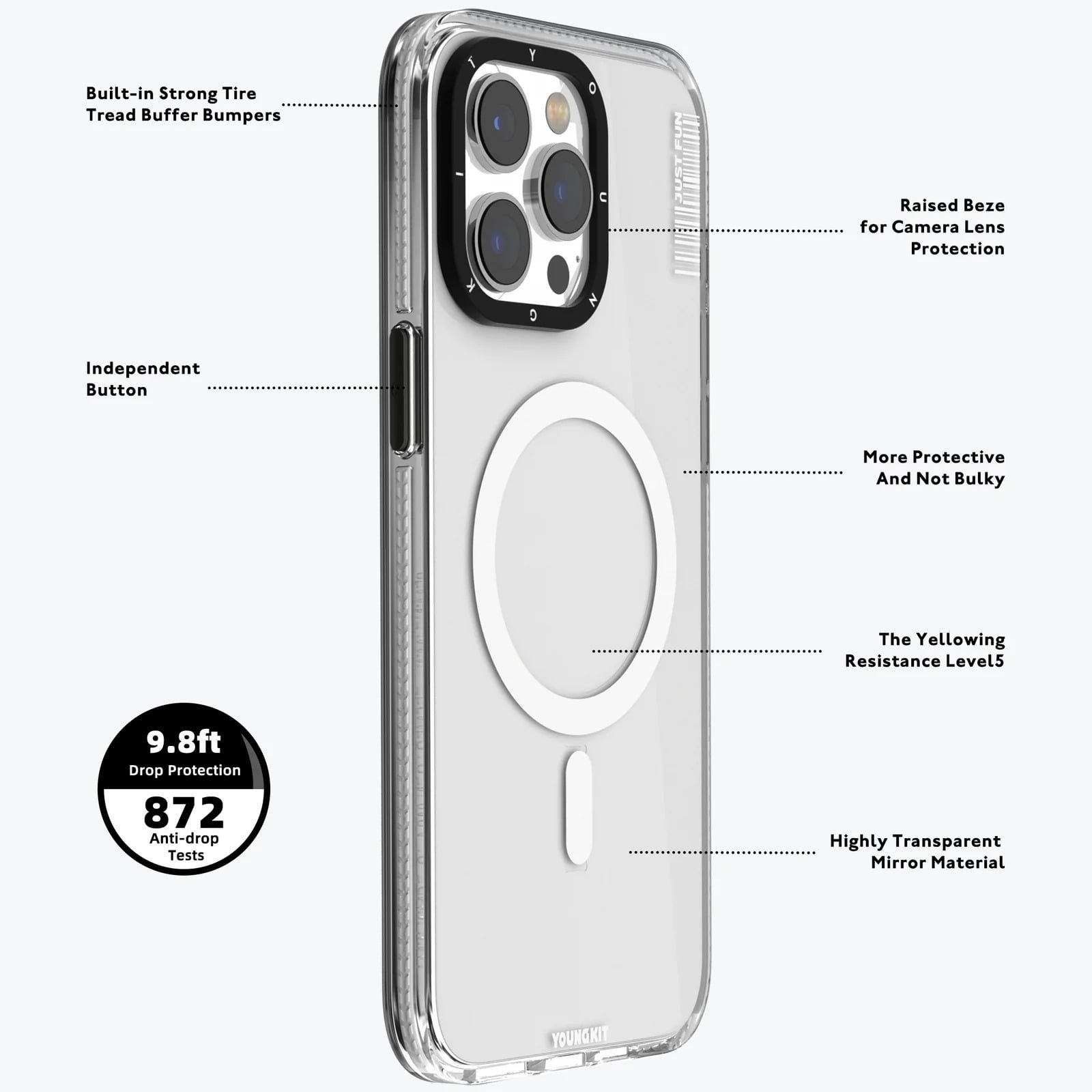 YOUNGKIT IPHONE 15 PRO CRYSTAL COLOR CASE thumbnail 4