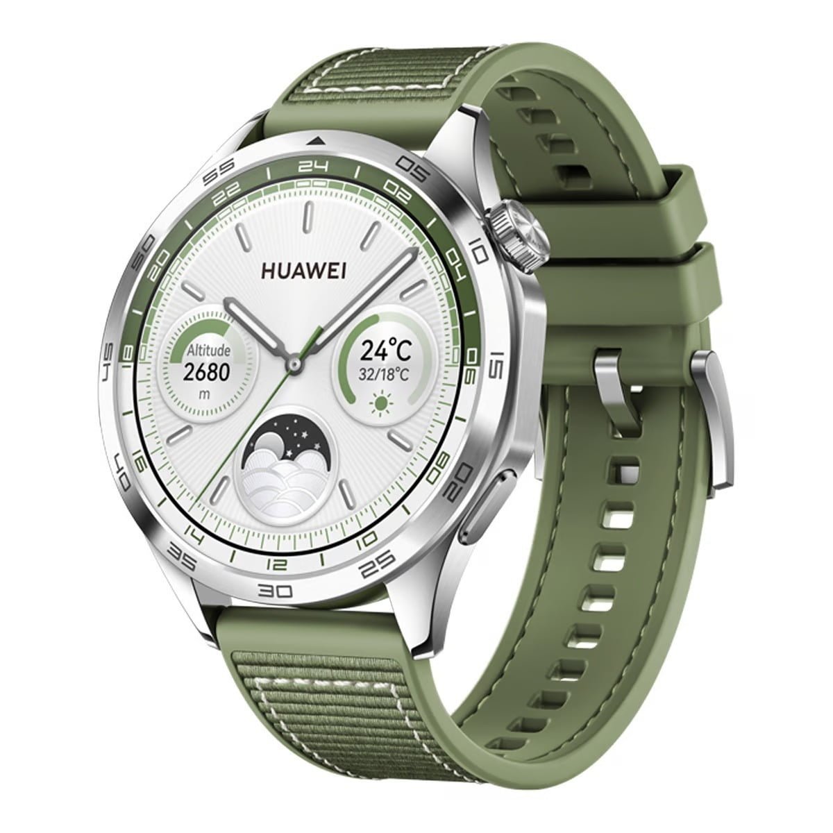 HUAWEI WATCH GT 4 46MM WITH GREEN WOVEN STRAP GREEN PNX-B19