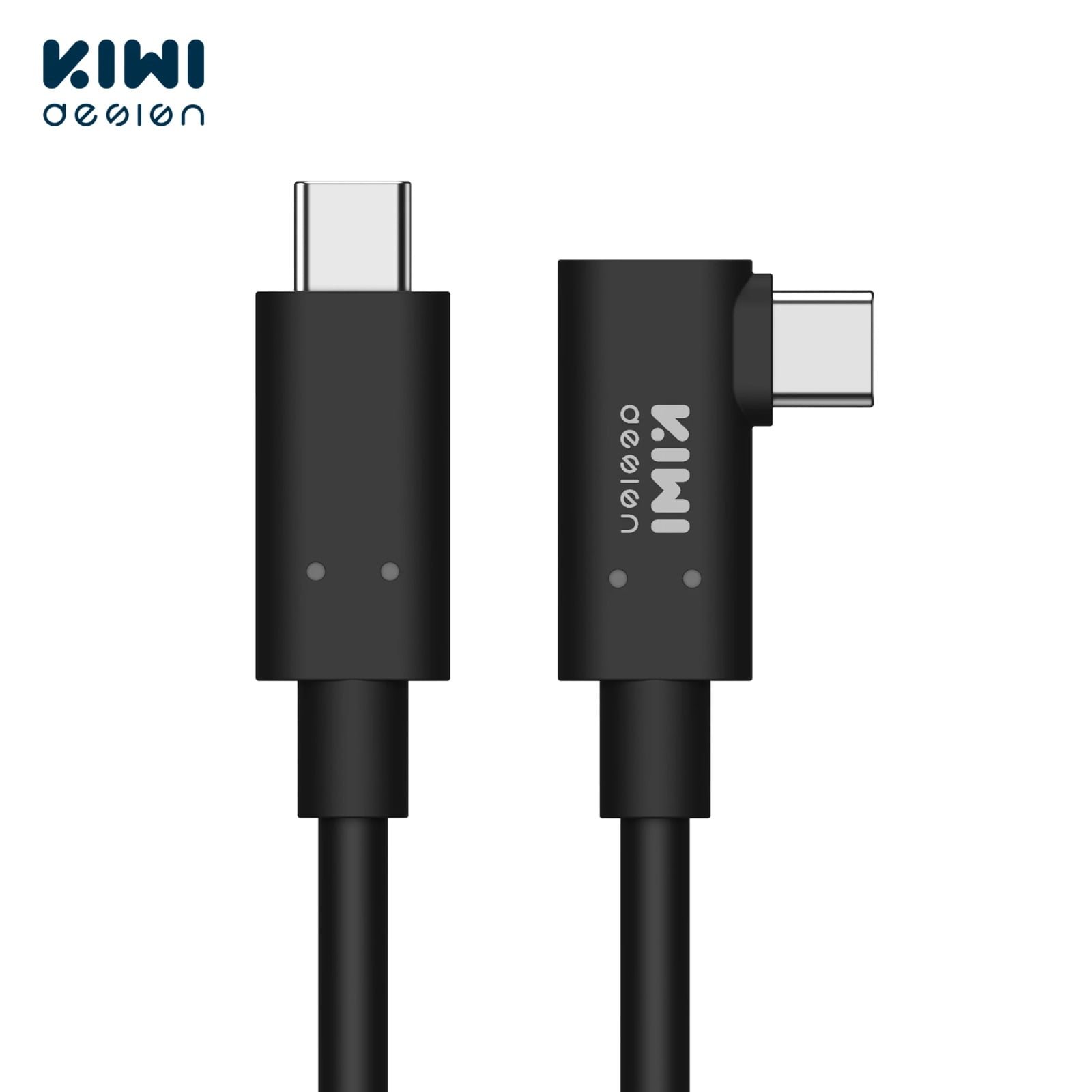 KIWI DESIGN LINK FIBER OPTIC CABLE COMPATIBLE WITH QUEST 2 TYPE C TO TYPE C 5M BLACK QC-9 HJT-391