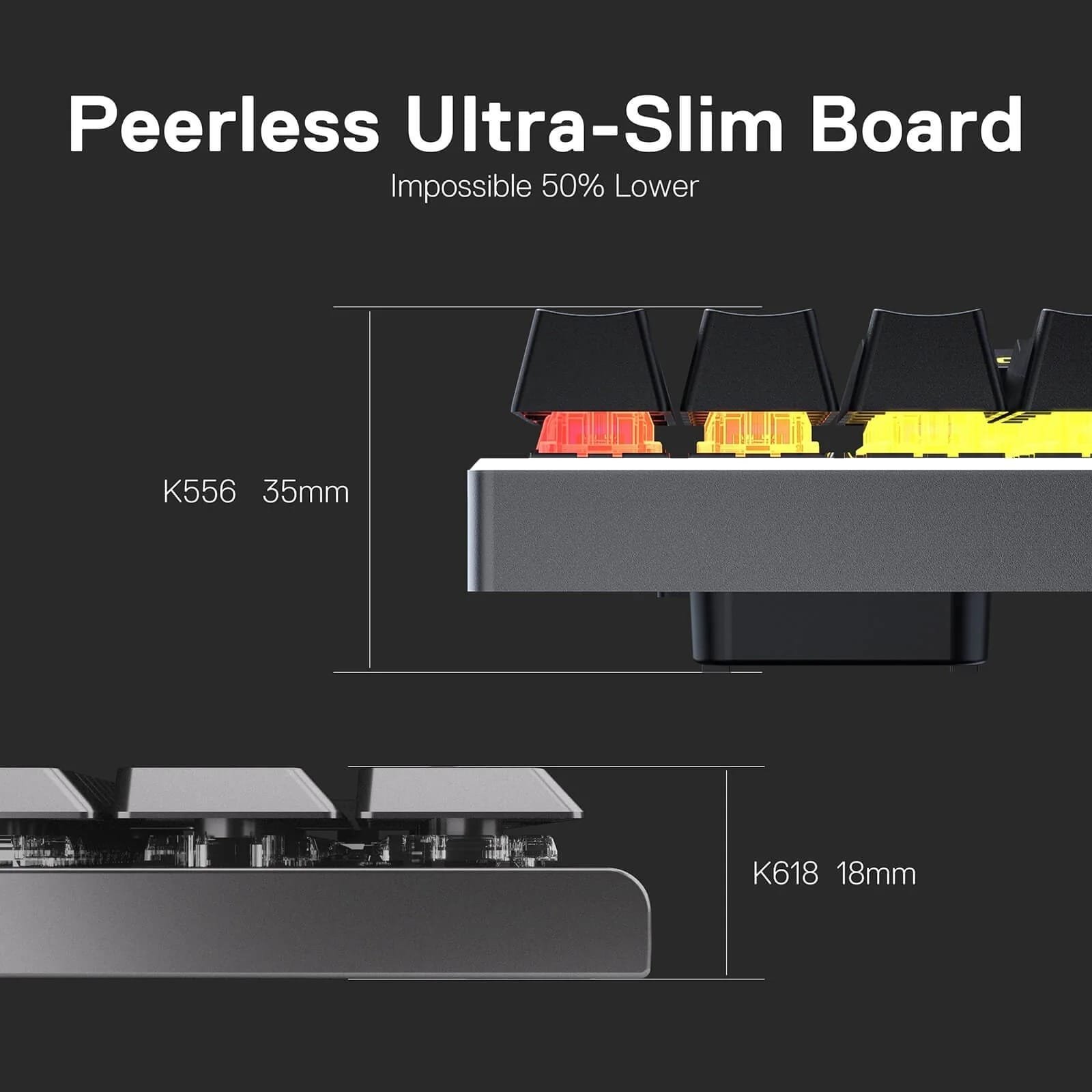 REDRAGON HORUS MECHANICAL KEYBOARD RED SWITCH K618-RGB thumbnail 7