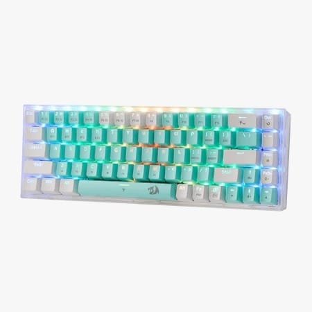 REDRAGON CASTOR PRO WIRED 2.4G BT 68KEYS RGB GAMING KEYBOARD K631RGB-PRO-GW thumbnail 3