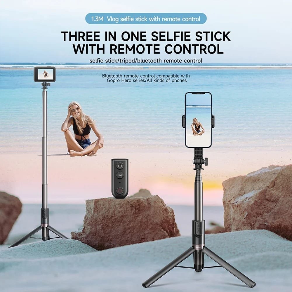 TELESIN Remote Selfie Stick with Tripod TE-RCSS-003: Capture the Perfect Shot Anywhere, Anytime thumbnail 12