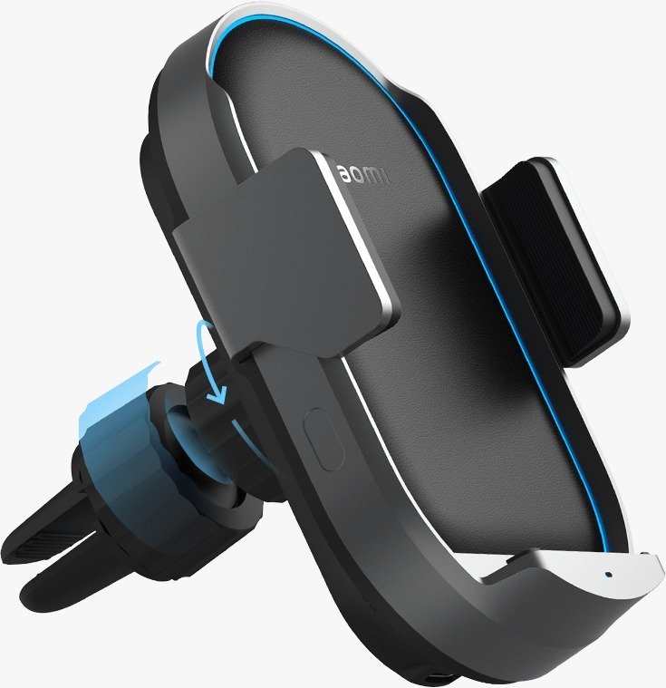 Mi Xiaomi 50W Wireless Car Charger - Fast Charging in Black