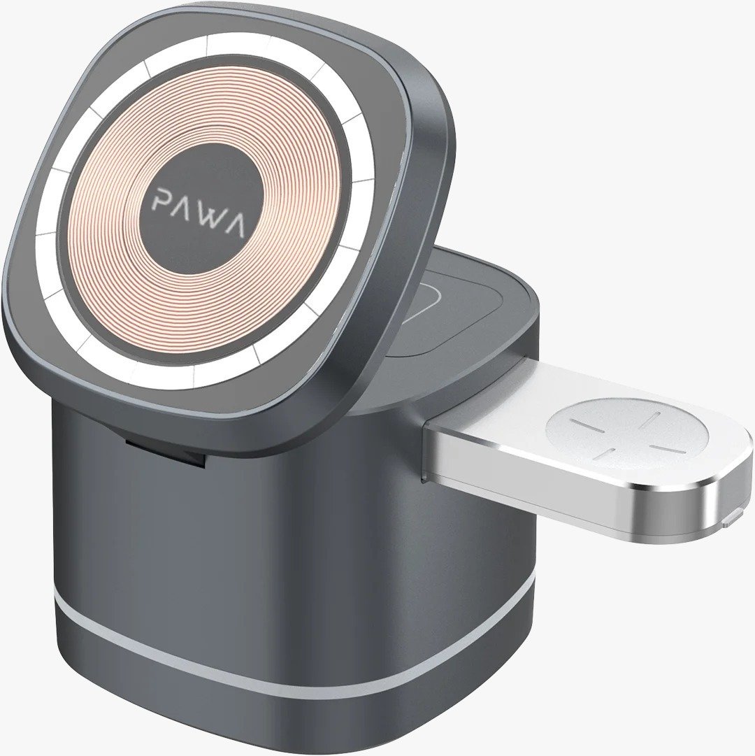 PAWA Cube 3-in-1 Magnetic Multi Charger PW-MG31IPWA-BK